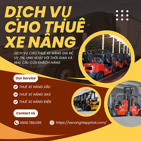 Cho Thuê Xe Nâng TPHCM Giá Rẻ, Uy Tín | Giao Nhanh 24/7