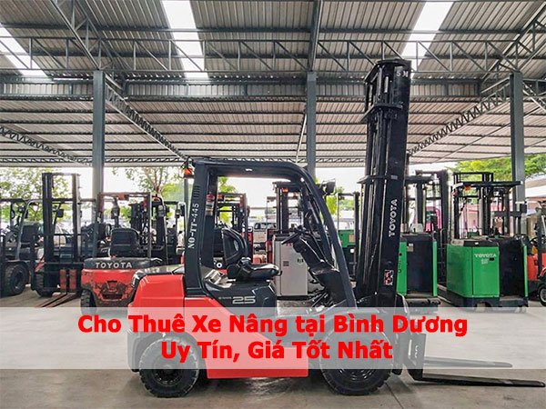 Cho Thuê Xe Nâng tại Bình Dương Uy Tín, Giá Tốt Nhất